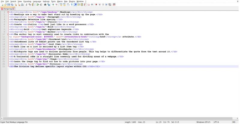 notepad++ نرم افزار کدنویسی html